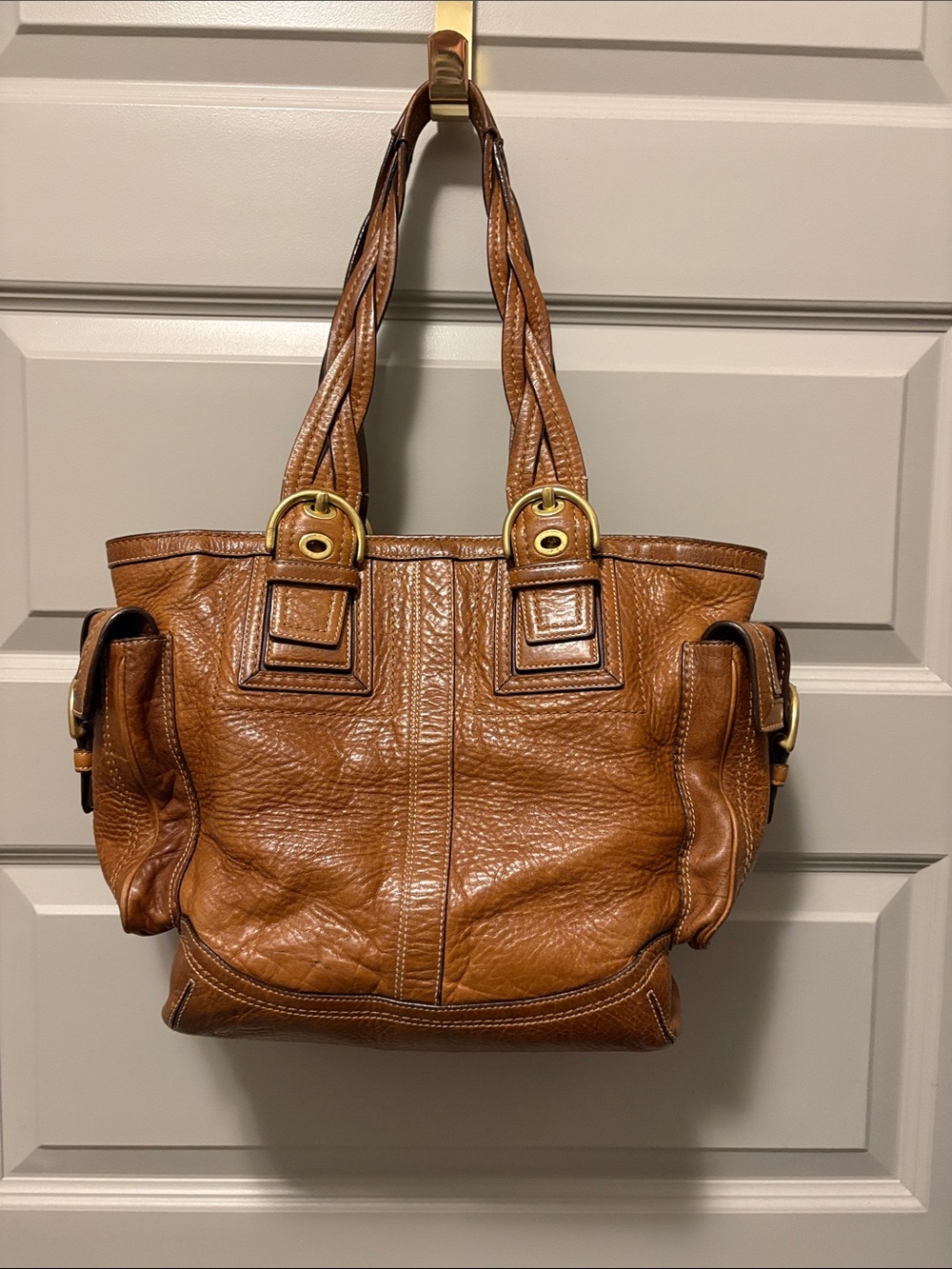 Coach Vintage 2006 Soho Mia Whiskey Pebbled Leather Tote #10049 - Picture 2 of 15